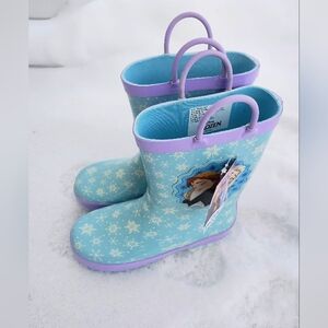 NWT Disney Frozen rain boots for Kids, Size 13-1